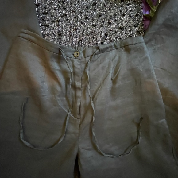 Linen Pants with drawstrings - Picture 3 of 7